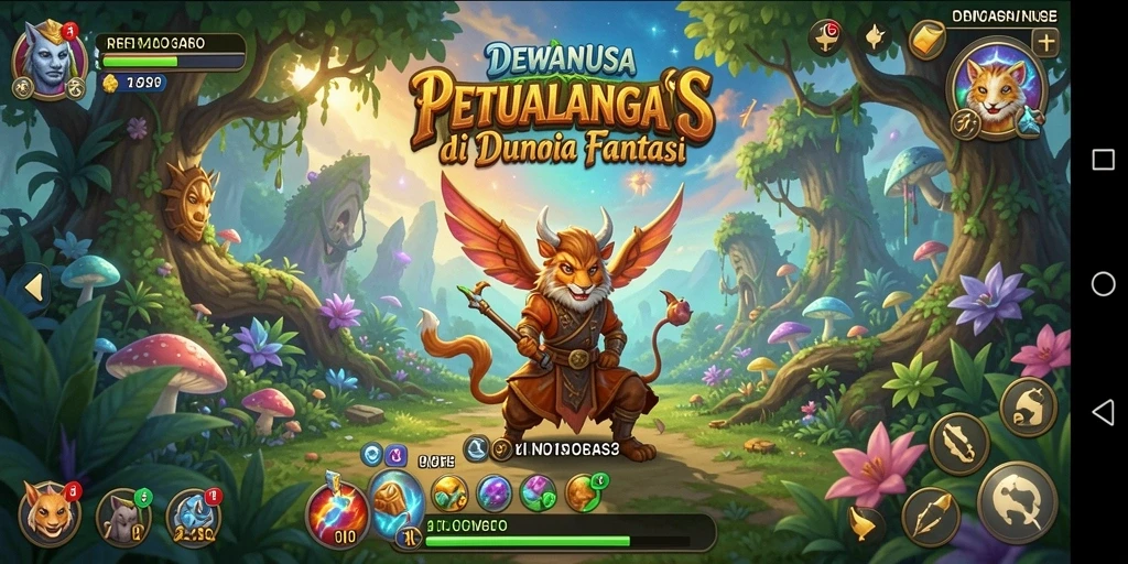 Screenshot gameplay DEWANUSA menampilkan aksi seru dalam menjelajahi dunia fantastis.