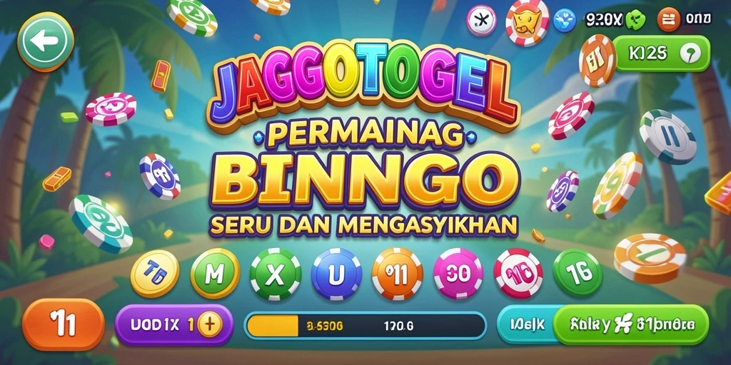 Tampilan gameplay seru di JAGOTOGEL dengan suasana Bingo yang menyenangkan.