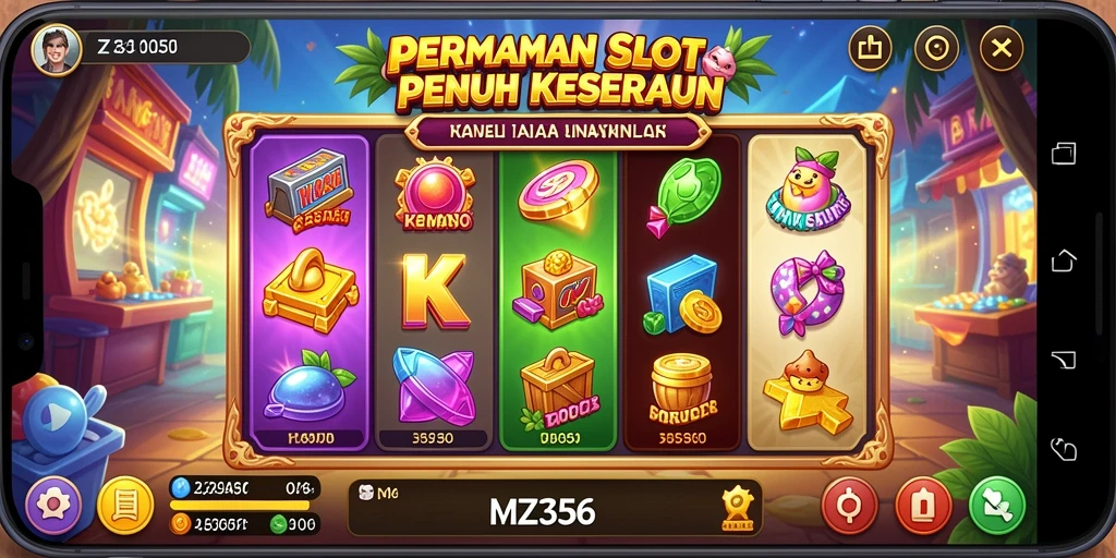 Screenshot utama MZ356 menampilkan grafis tajam dan gameplay yang mendebarkan.