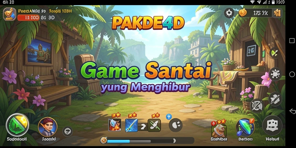Gameplay PAKDE4D yang menyenangkan dan penuh warna.