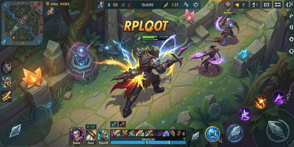 Tampilan seru dari gameplay RPLOOT dengan karakter dinamis.