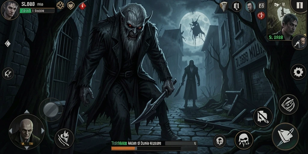 Gameplay mengerikan di dalam kegelapan, siap menantang keberanian Anda.