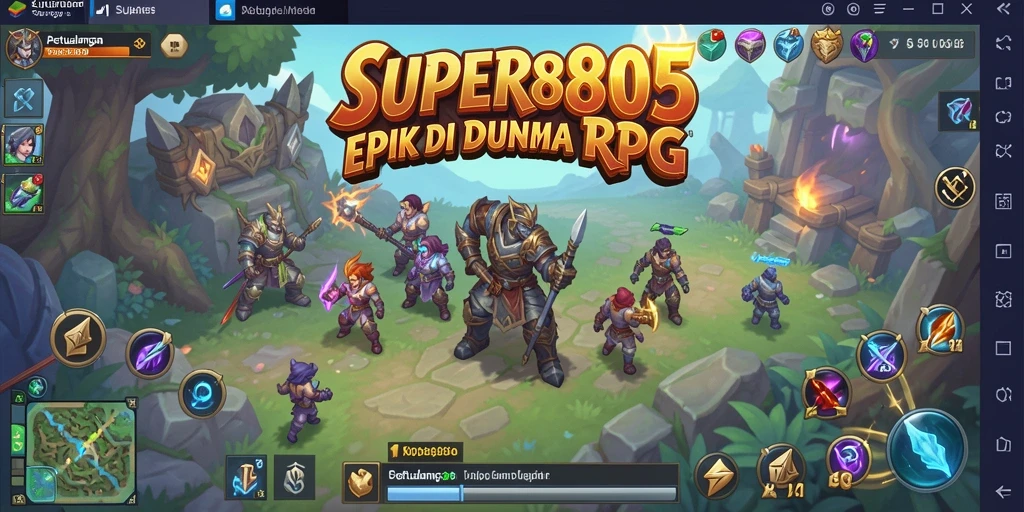 Tangkapan layar menunjukkan pertempuran seru dalam SUPER805.
