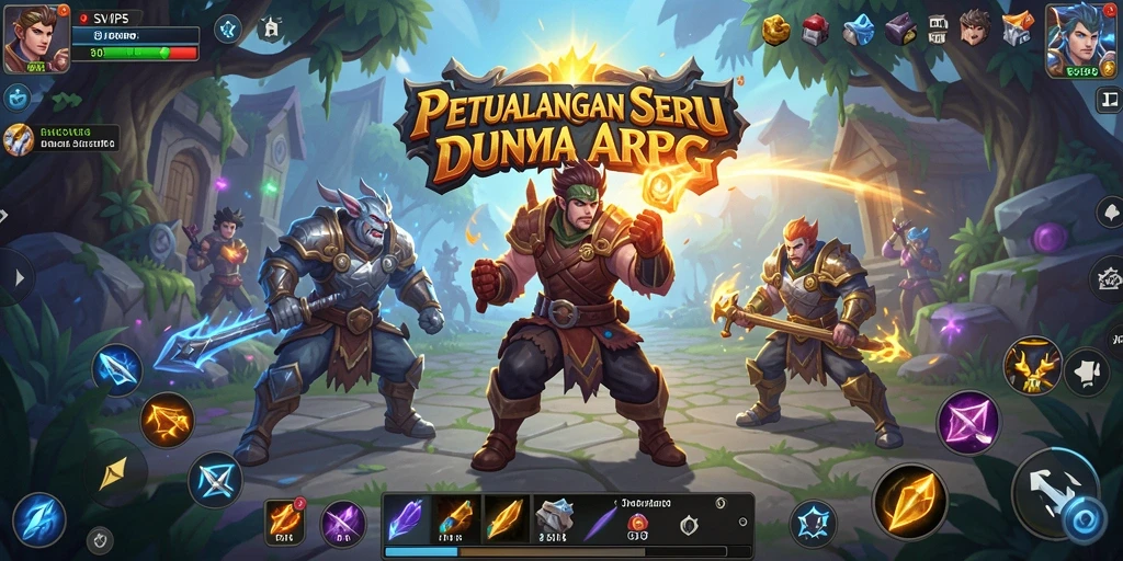 Tangkapan layar dari gameplay ARPG yang mendebarkan di SVIP5.