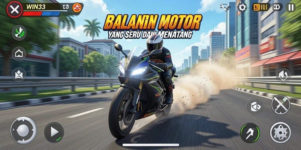 Gameplay seru balapan motor di WIN33 dengan grafis menawan.